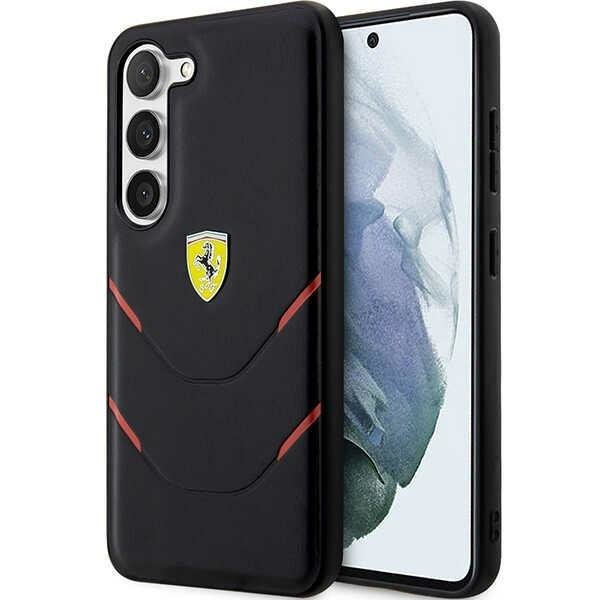 Originální Pouzdro Ferrari pro Samsung Galaxy S23+, černé