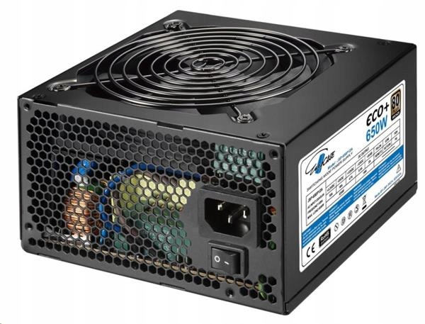 Zdroj Eurocase Eco+ 650W, 80PLUS Bronze, 12cm ventilátor, bulk ECO650