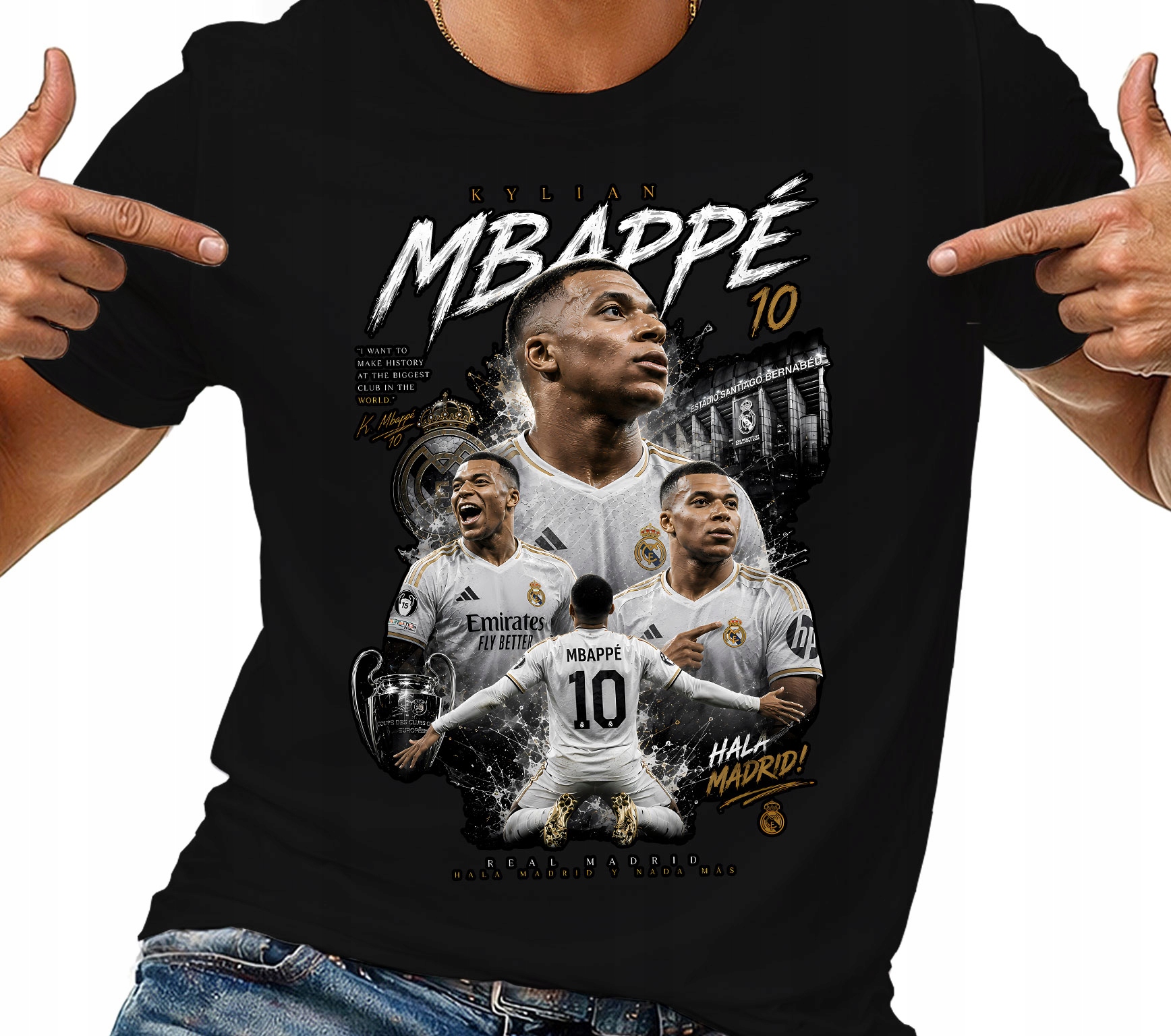Tričko Tričko Pánské Kylian Mbappe Fotbal Dárek Pro Fanouška S
