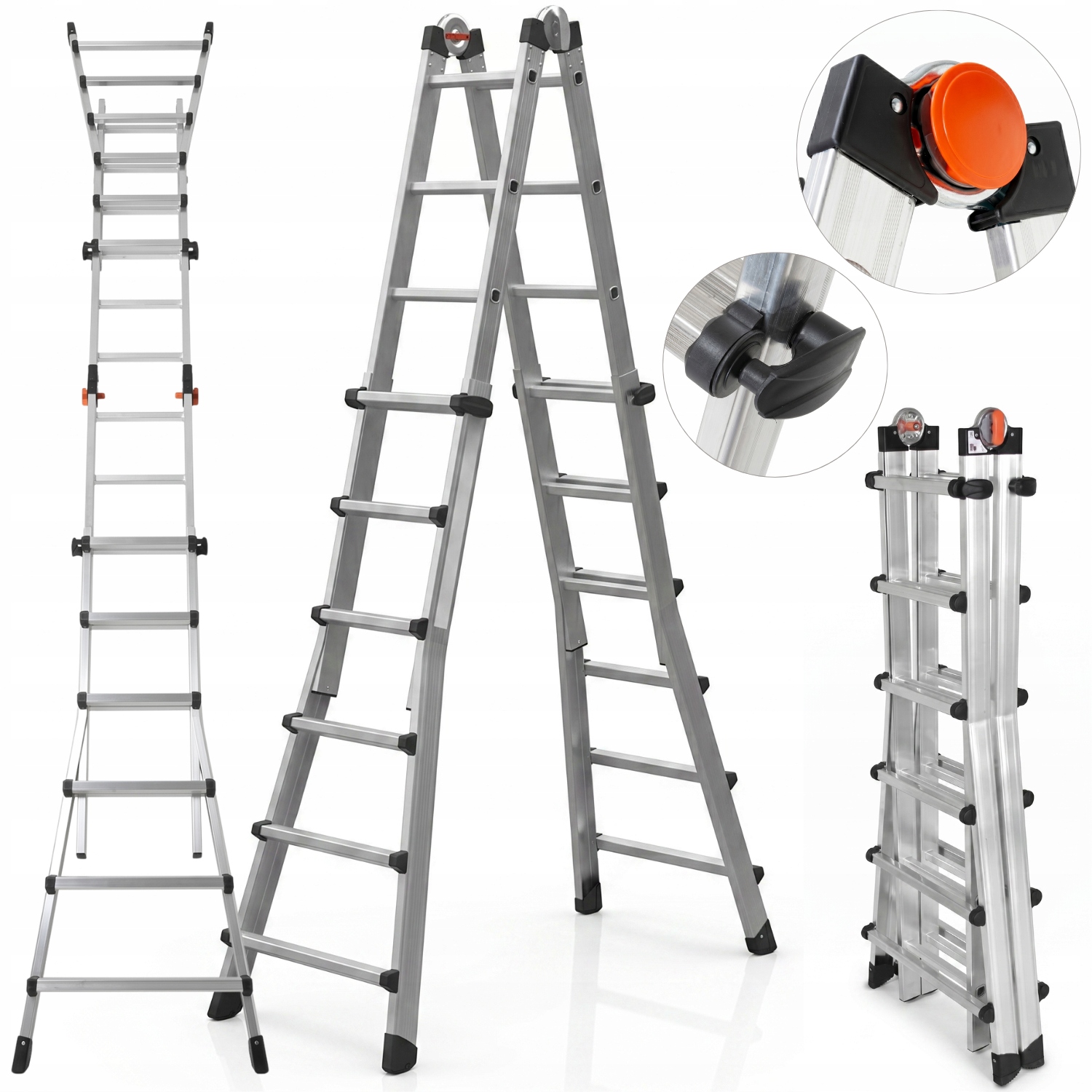 Žebřík 6,75 m Gierre 6x6 pro kloubové schody 150 k