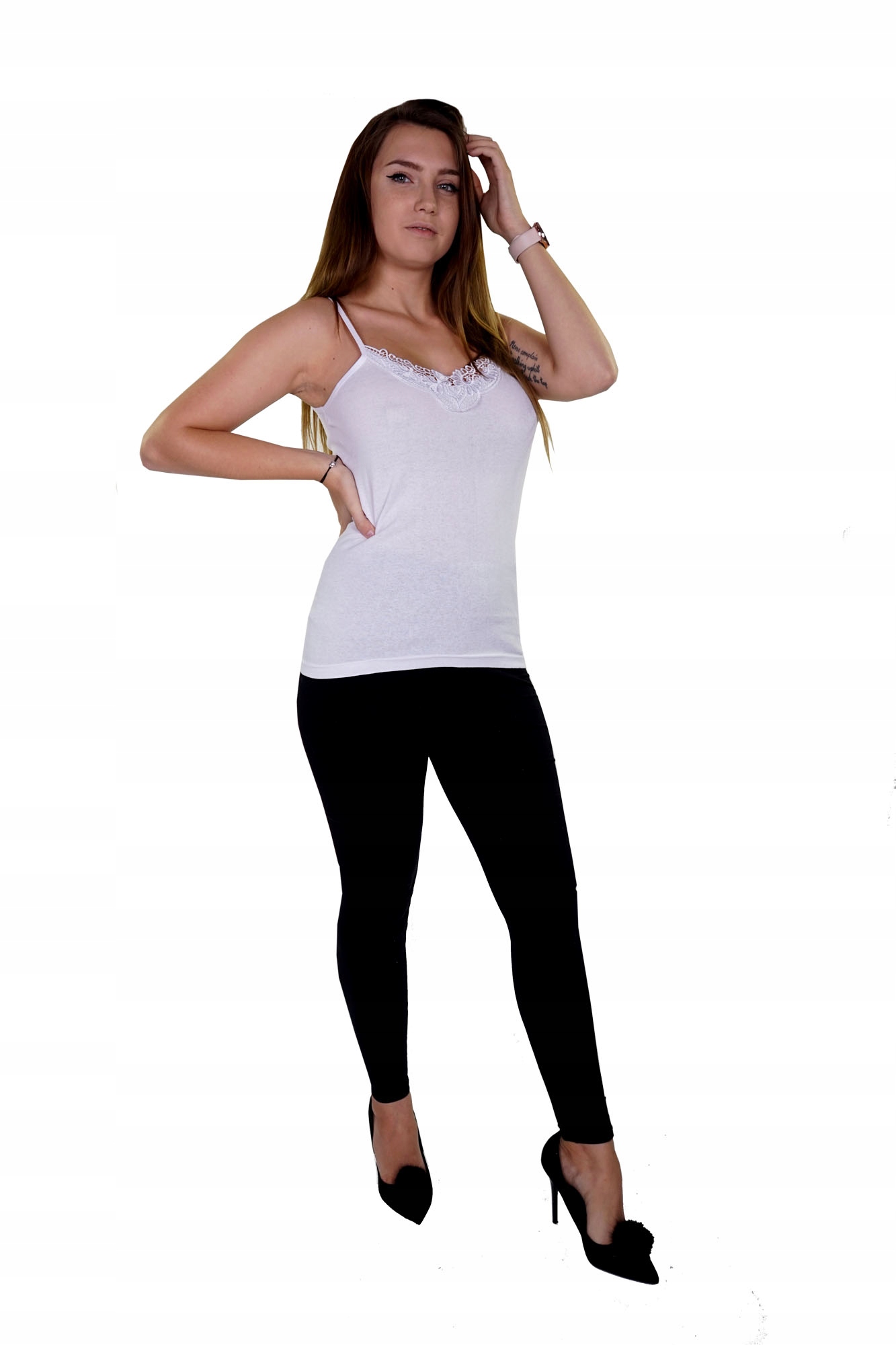 PODKOSZULKA DAMSKA NA RAMIĄCZKA biała 2XL (3szt) Marka Inna marka