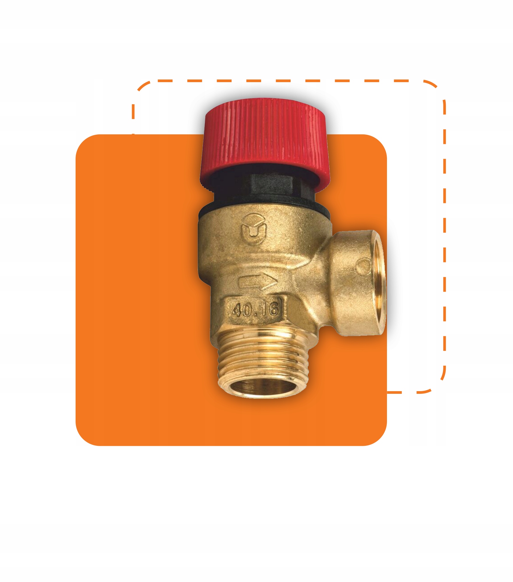 ZAWÓR BEZPIECZEŃSTWA GW-GZ 1/2” 6 BAR MOSIĄDZ DIAMOND Cechy dodatkowe posiada atest do kontaktu z wodą pitną