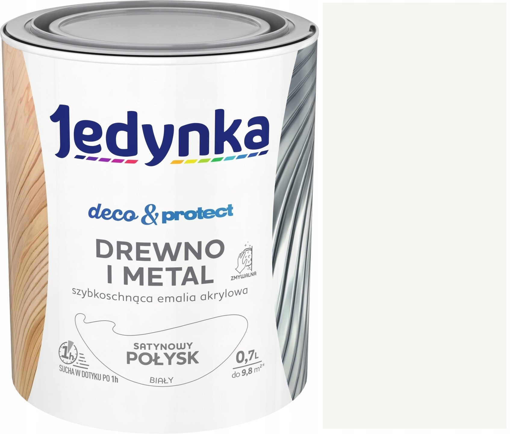 

Jedynka Deco&Protect Drewno Metal 0,7L Biały