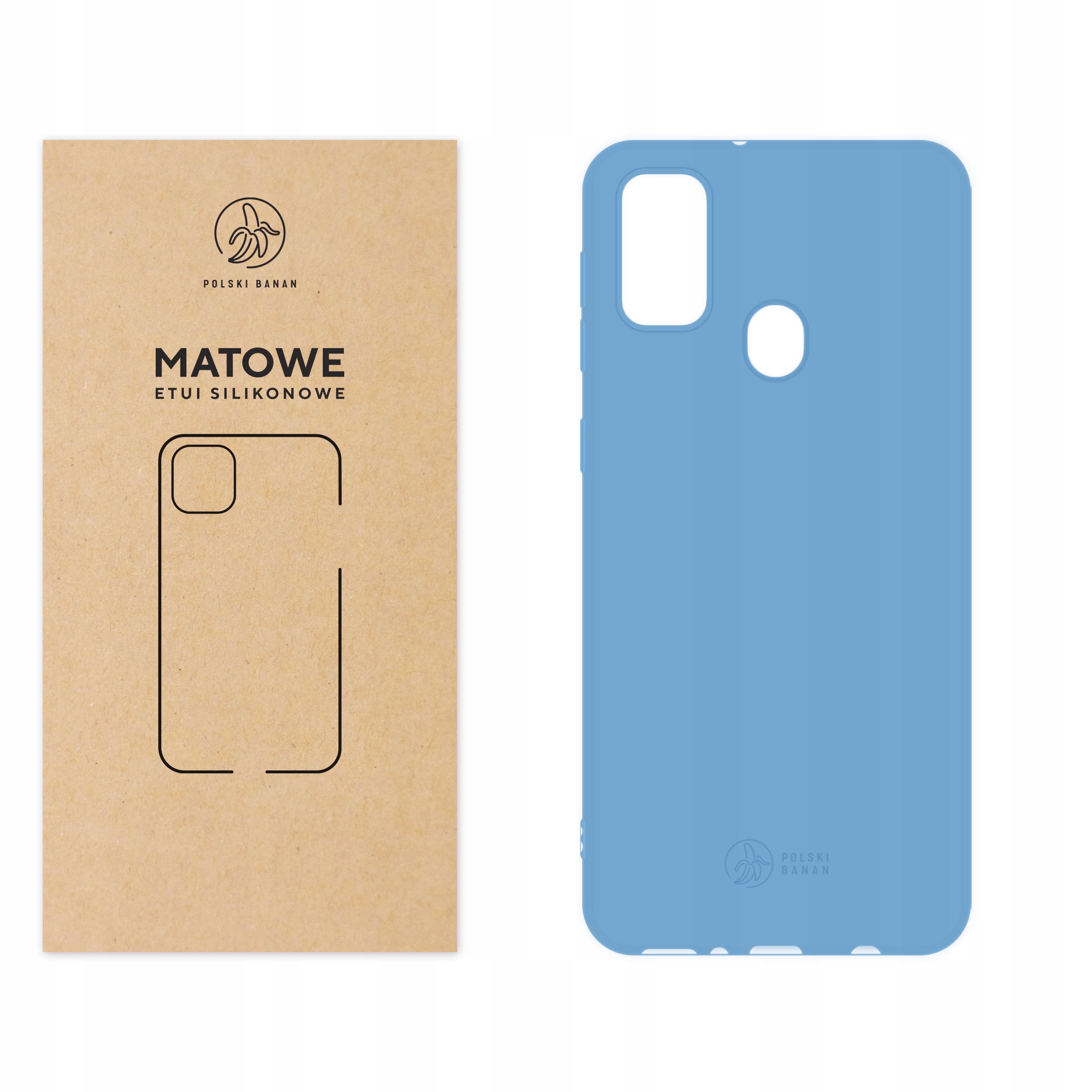 

Etui Matowe do Samsung M21 błękitne