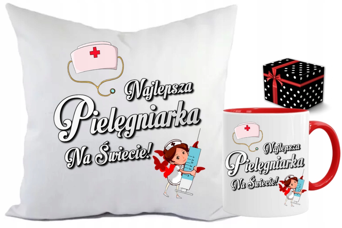 

Zestaw poduszka kubek Dla Pielęgniarki