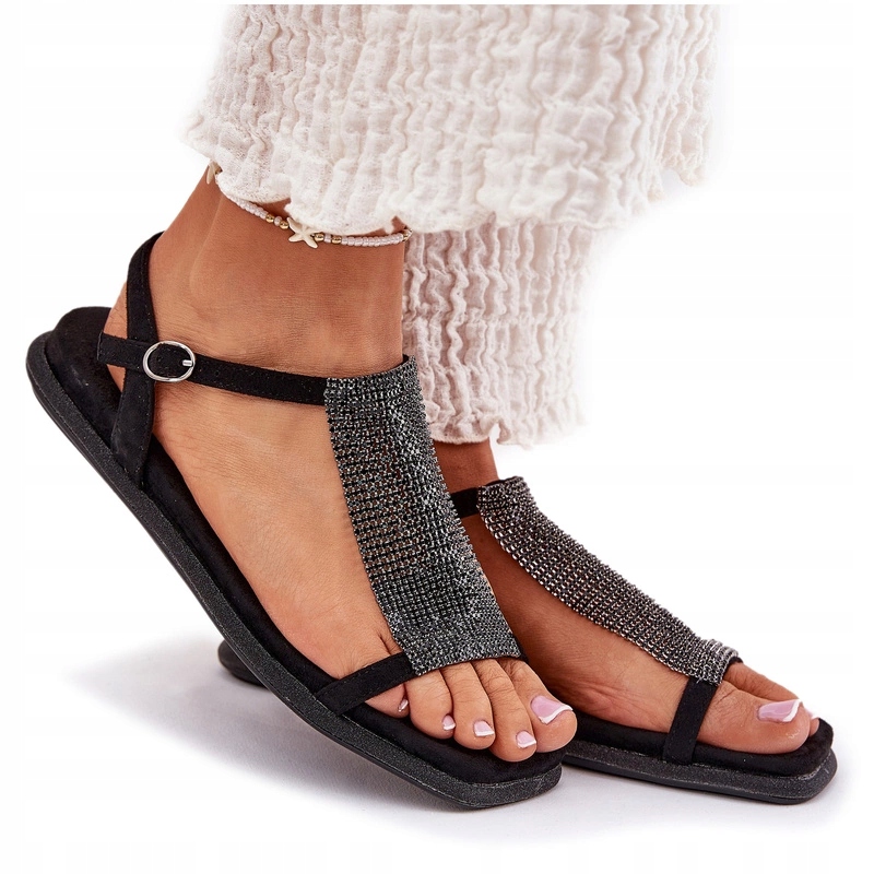 Dámské Ploché Elegantní Křišťály Artikier 56C1370 Černé 40