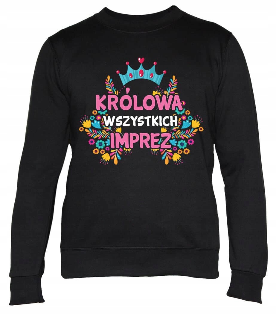 Dámská Mikina Queen of All Parties M, černá