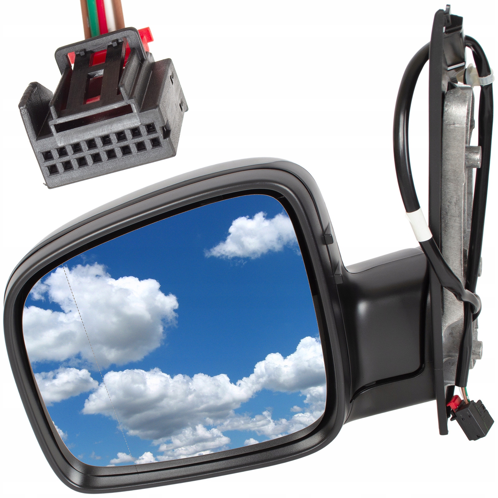 Vnější zrcátko Elektrické Vyhřívané Levé pro Vw Caddy 2004