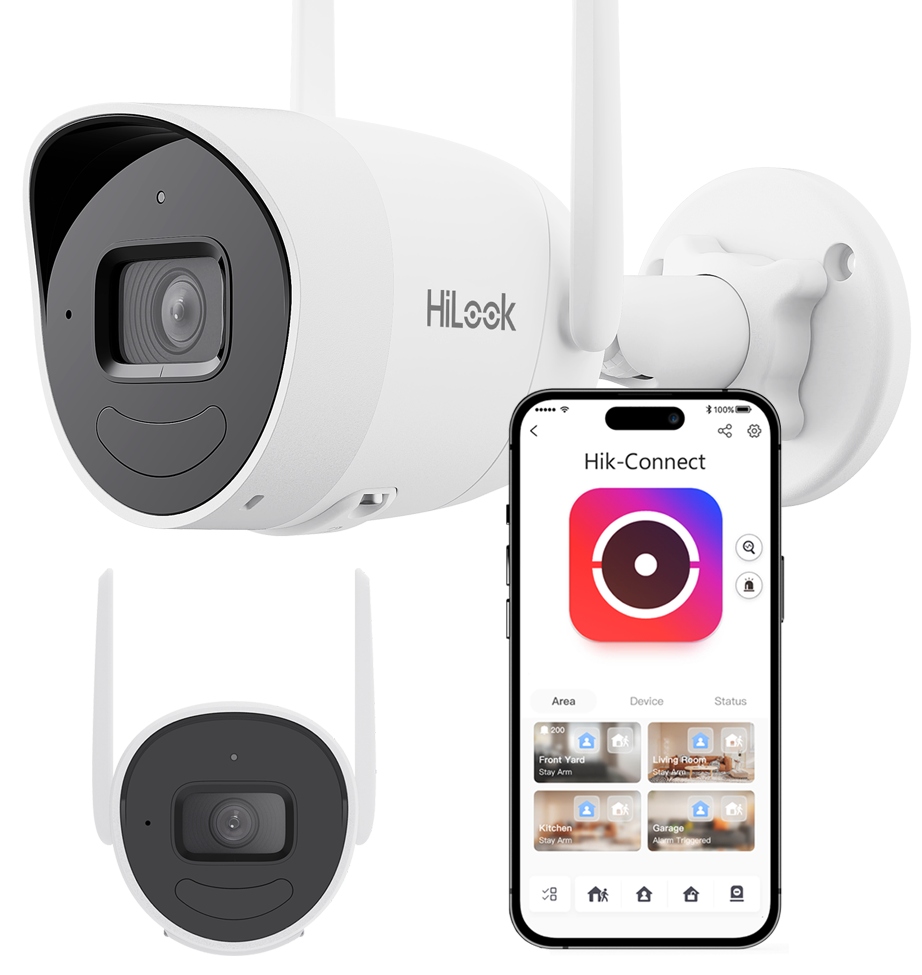 4MPx WiFi kamera Hikvision HiLook IPC-B140HA-D/W(W) Venkovní IR30m Aduio