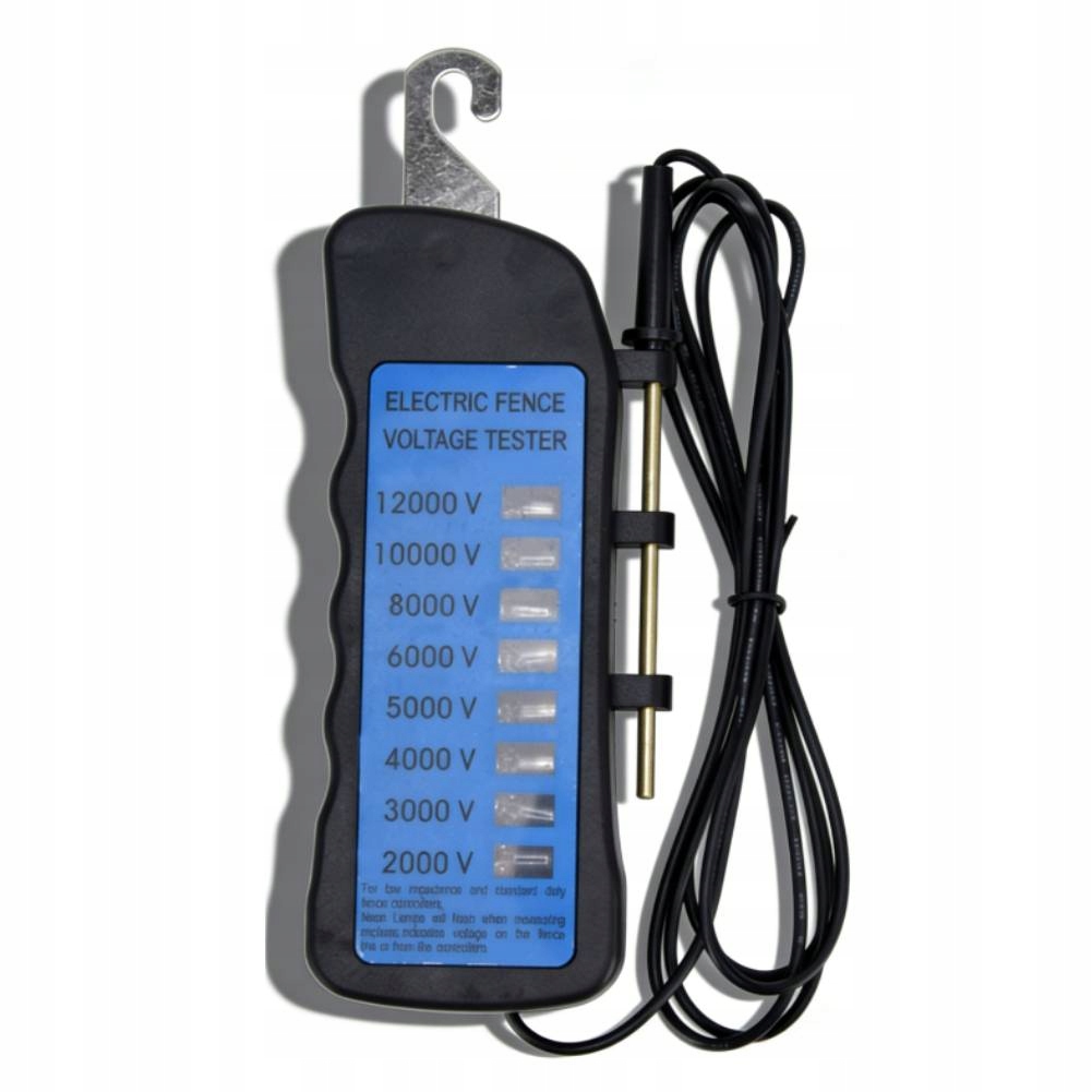 TESTER NAPIĘCIA OGRODZENIA NEONOWEGO 12 KV 2000 DO 12000 V 8 ŚWIATEŁ