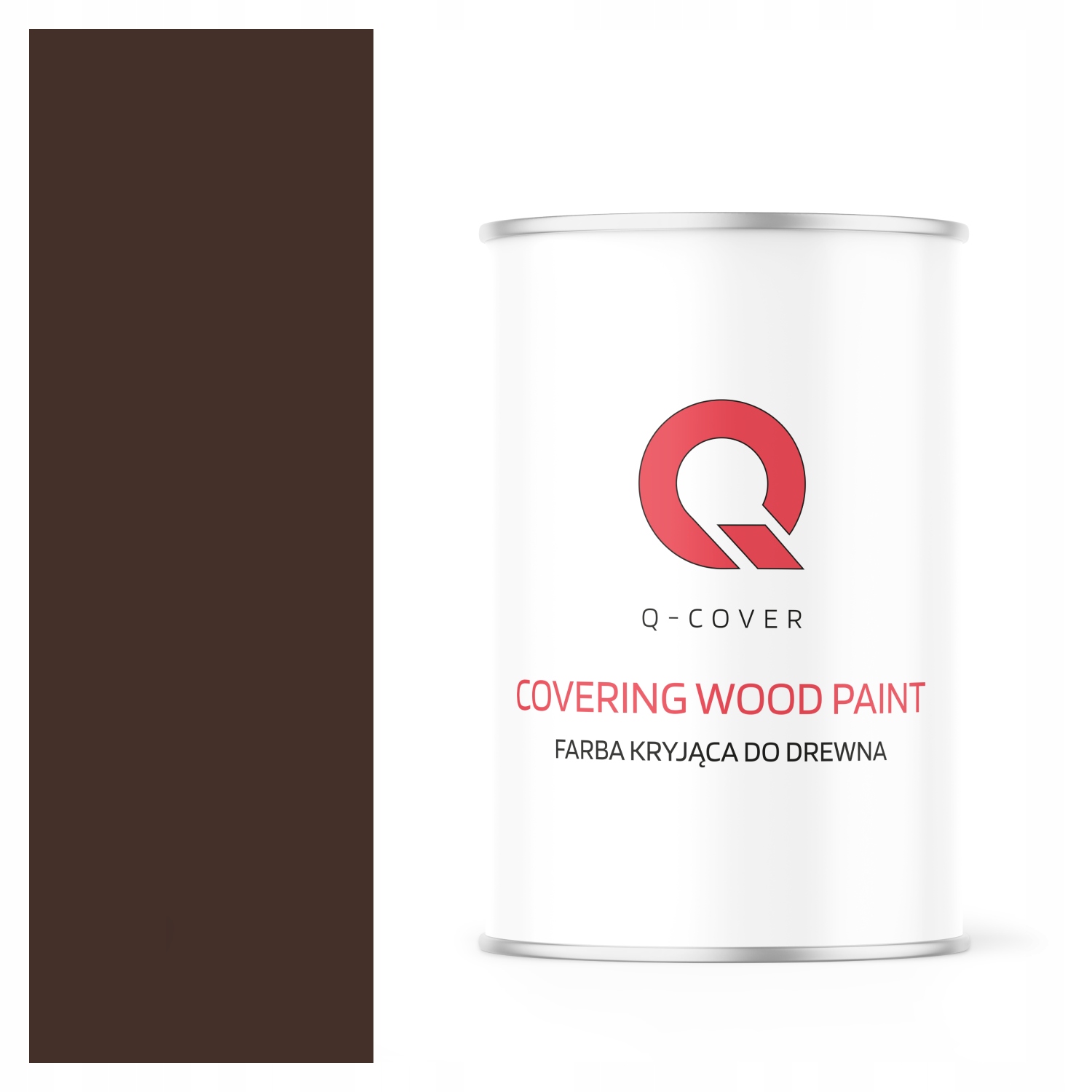 Farba Do Drewna Kryjąca Drzwi Renowacji Ral 8017 Czekoladowy Brąz Satyna 1L