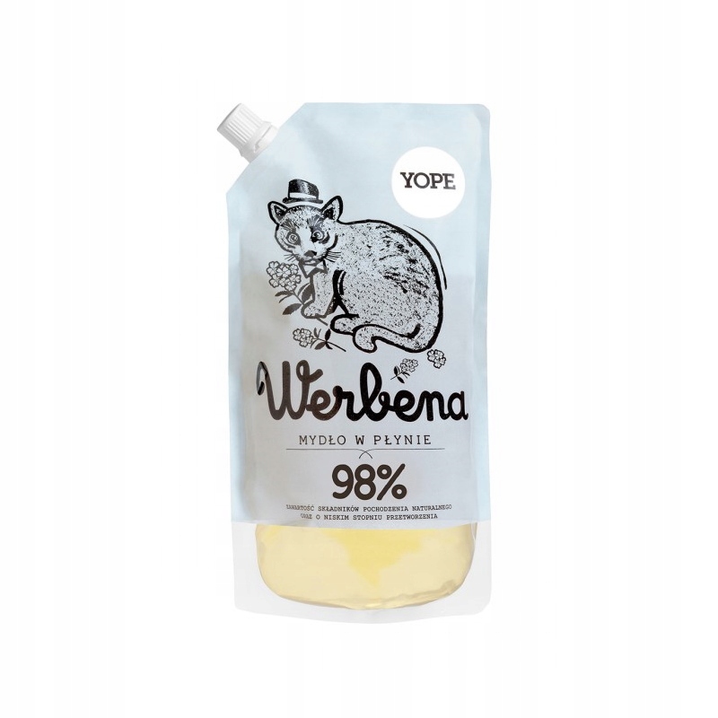 YOPE WERBENA MYDŁO W PŁYNIE ZAPAS 500 ML