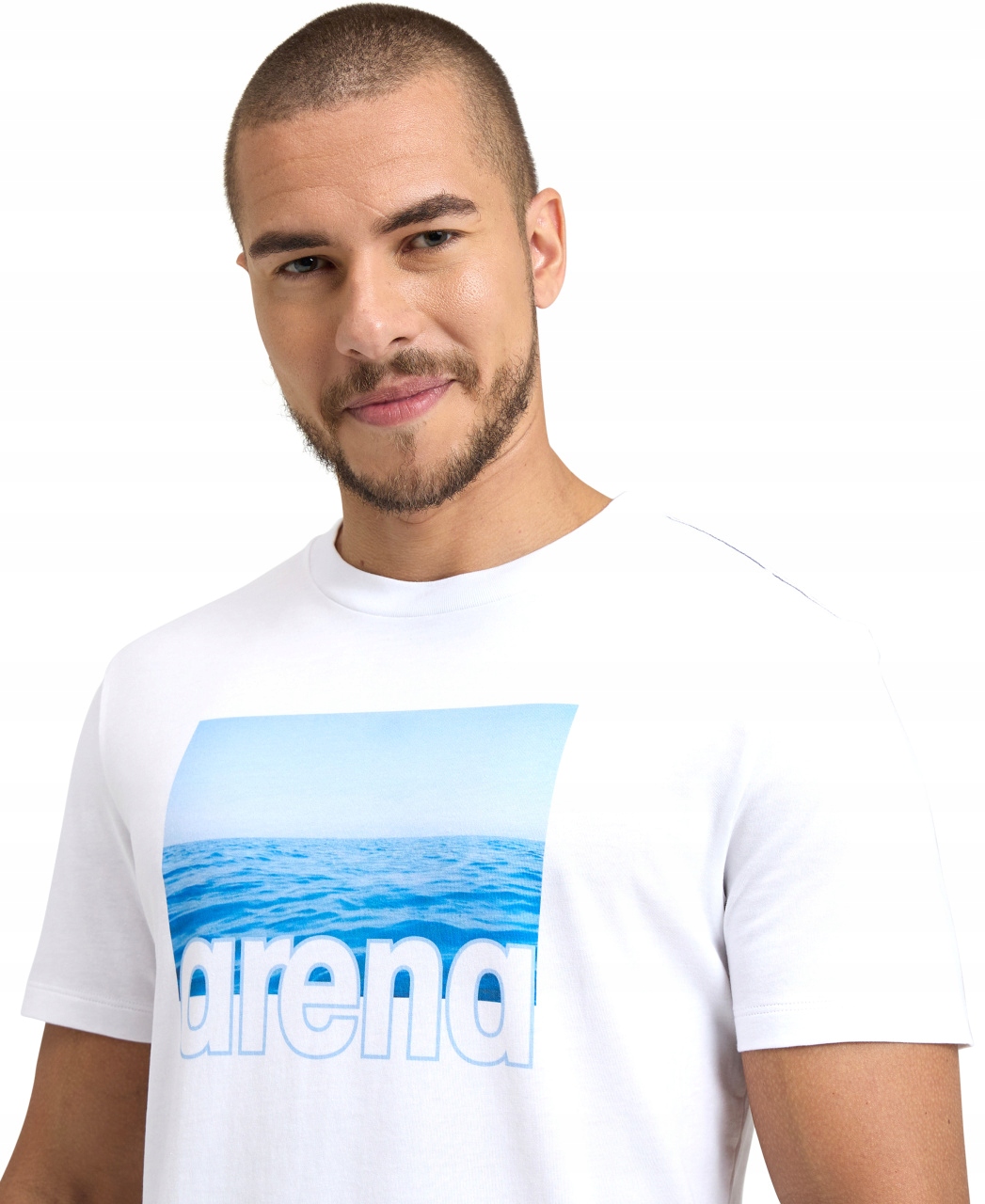 Tričko Arena Men's T-shirt Solid Cotton Sea S