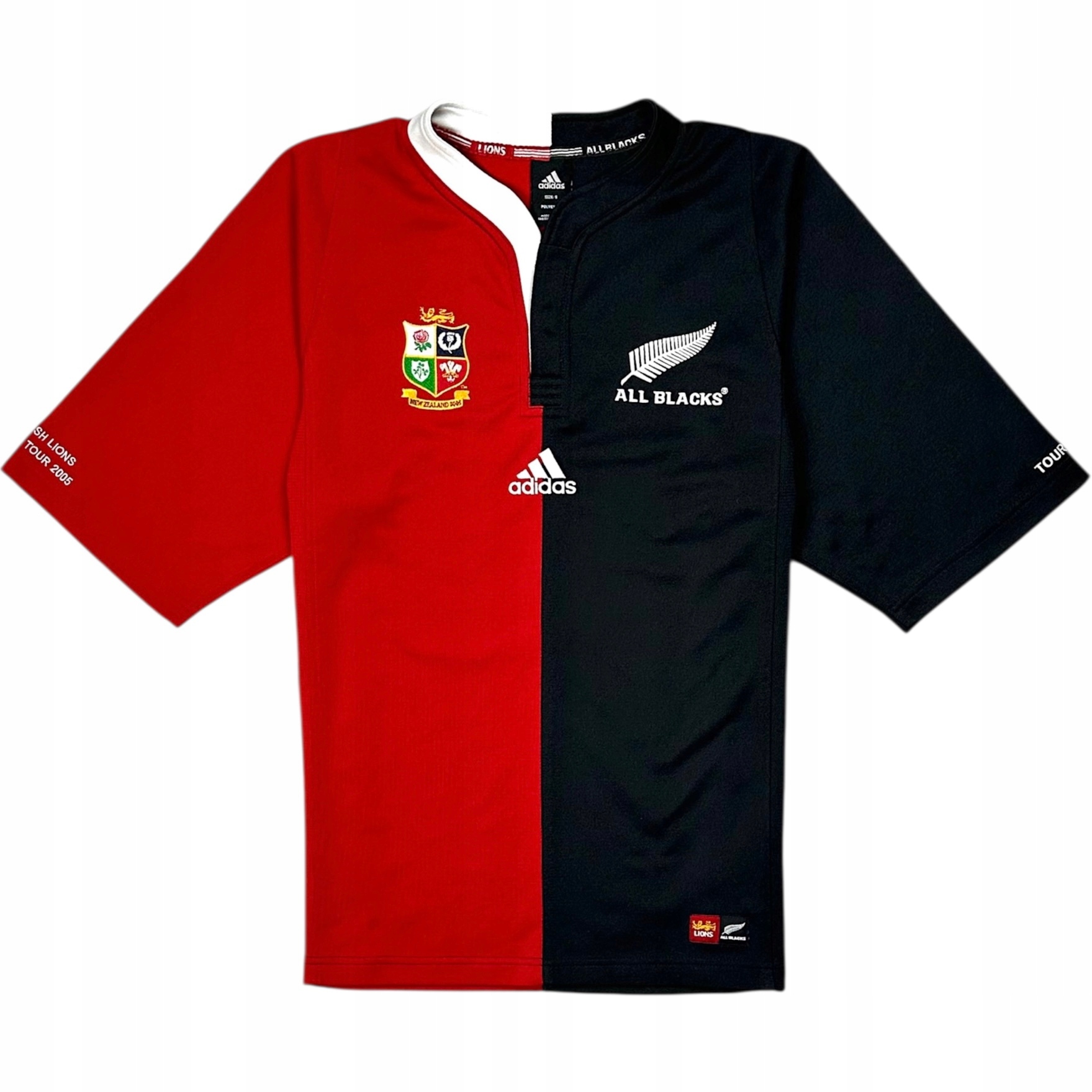 ADIDAS x BRITISH & IRISH LIONS v NEW ZEELAND ALL BLACKS Koszulka Rugby r. S