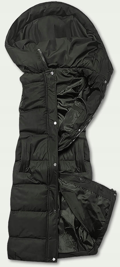 DŁUGI BEZRĘKAWNIK DAMSKI 5M728 ARMY L (40) Marka J STYLE