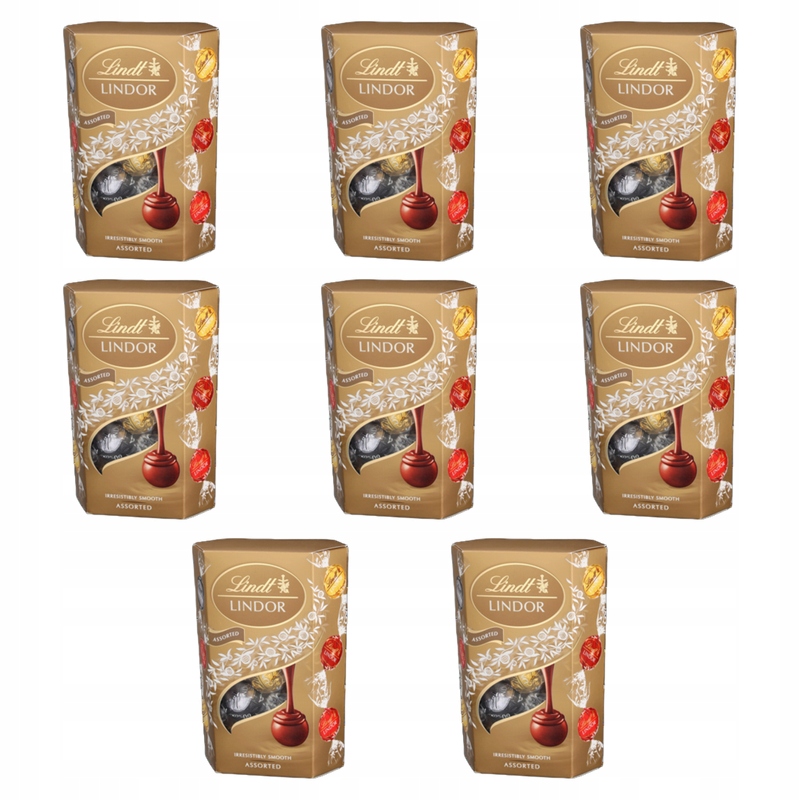 Lindt Lindor Assorted Cornet 200g X8