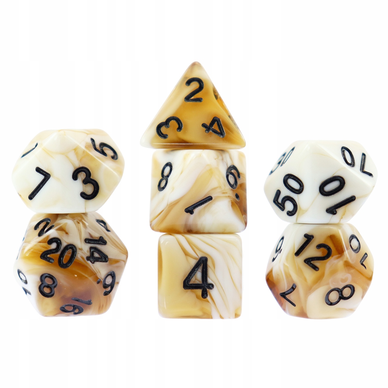 PUSTKOWIE ŚMIERCI ZESTAW 7 KOŚCI KOSTEK RPG