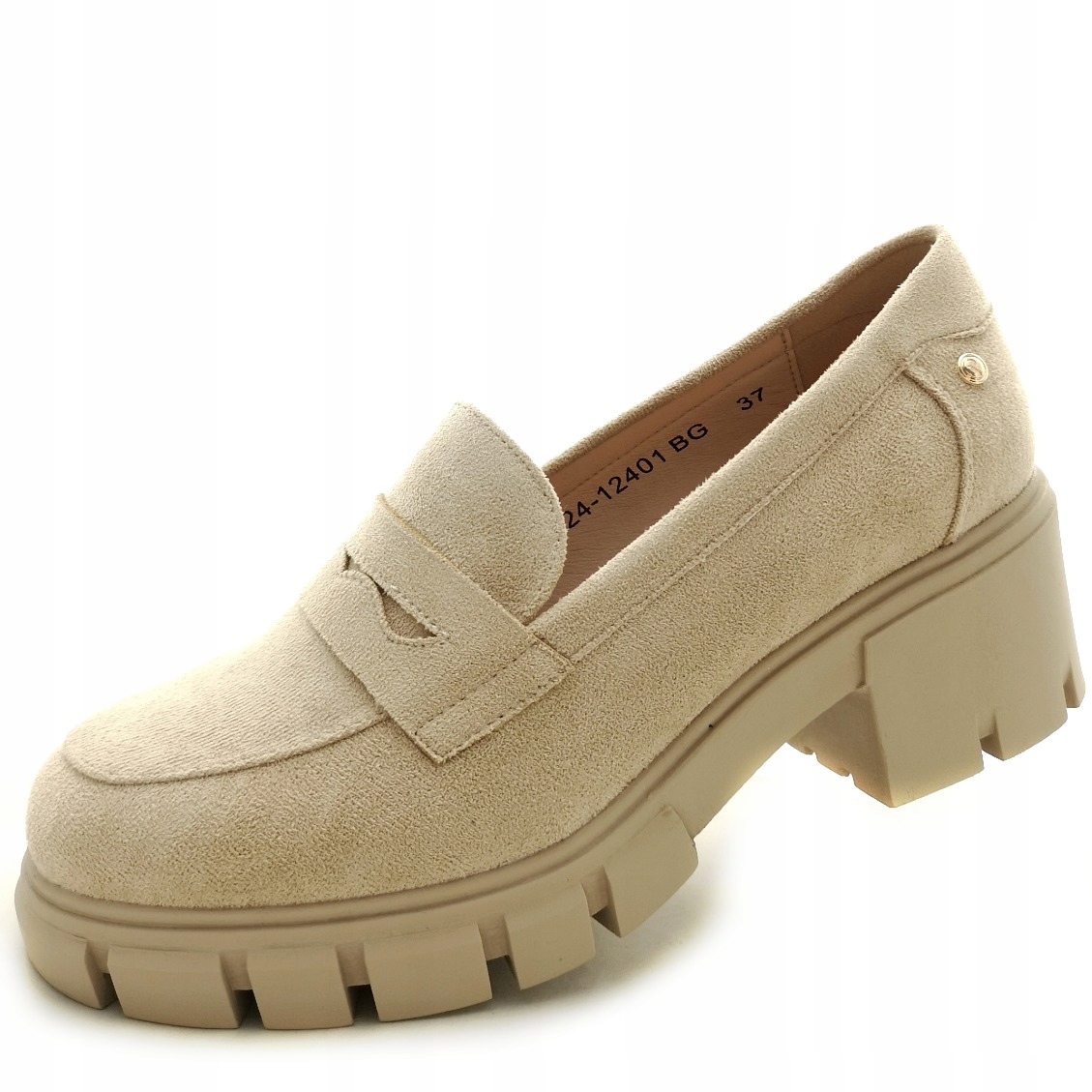 Mokasíny polobotky Bezówe dámské Kožená Vložka Potocki 12401