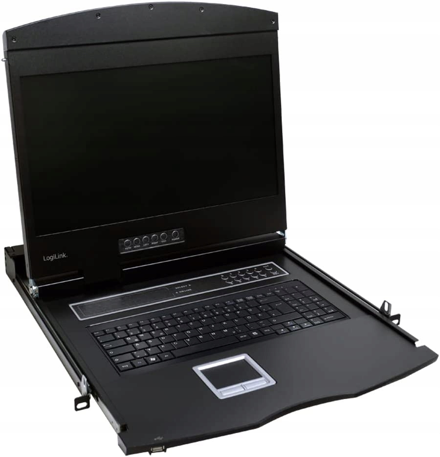 Uszkodzony LogiLink Professional Konsola LCD KVM z monitorem