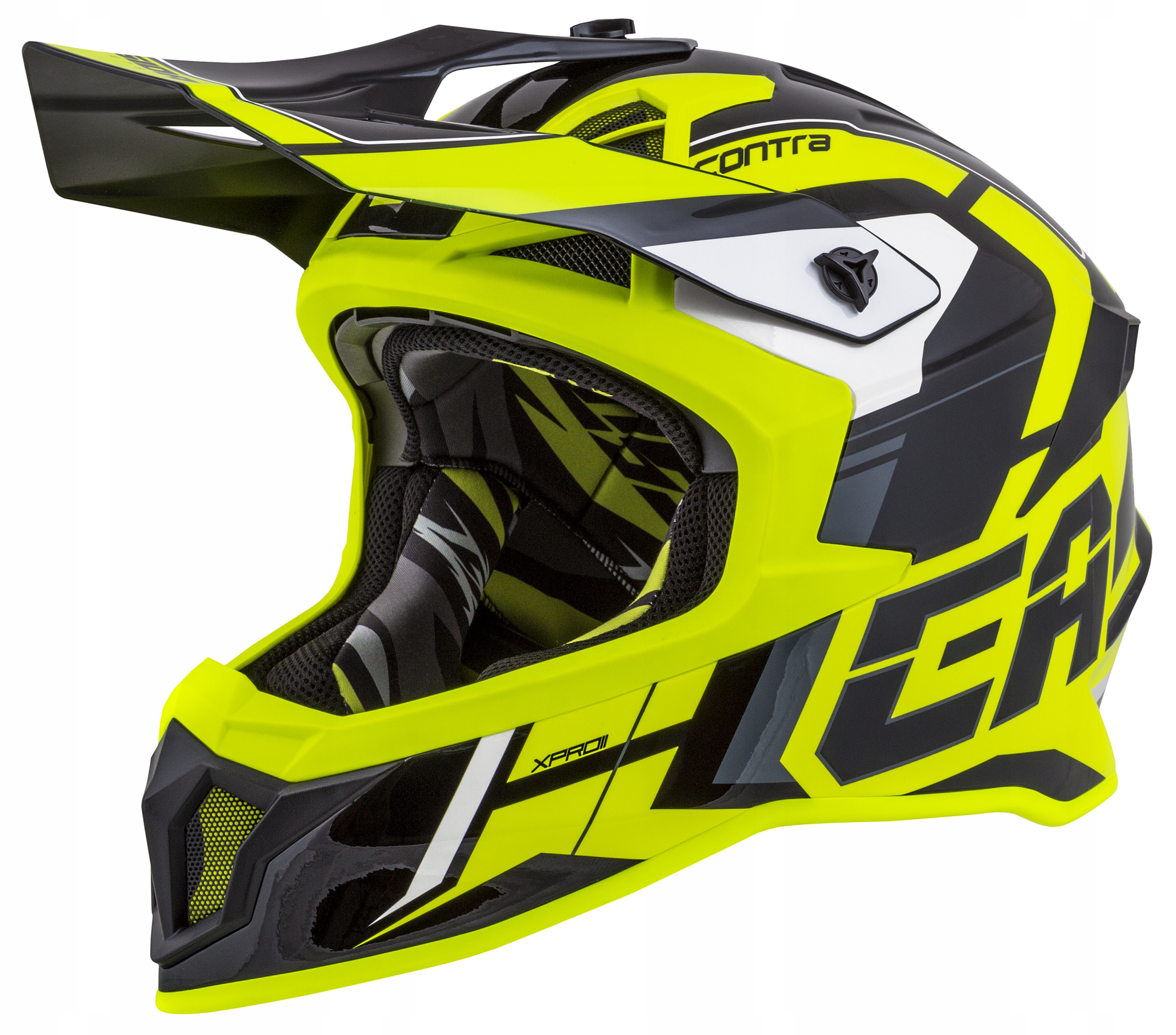 KASK NA CROSS CASSIDA Z WŁÓKNA SZKLANE PRO/CONTRA