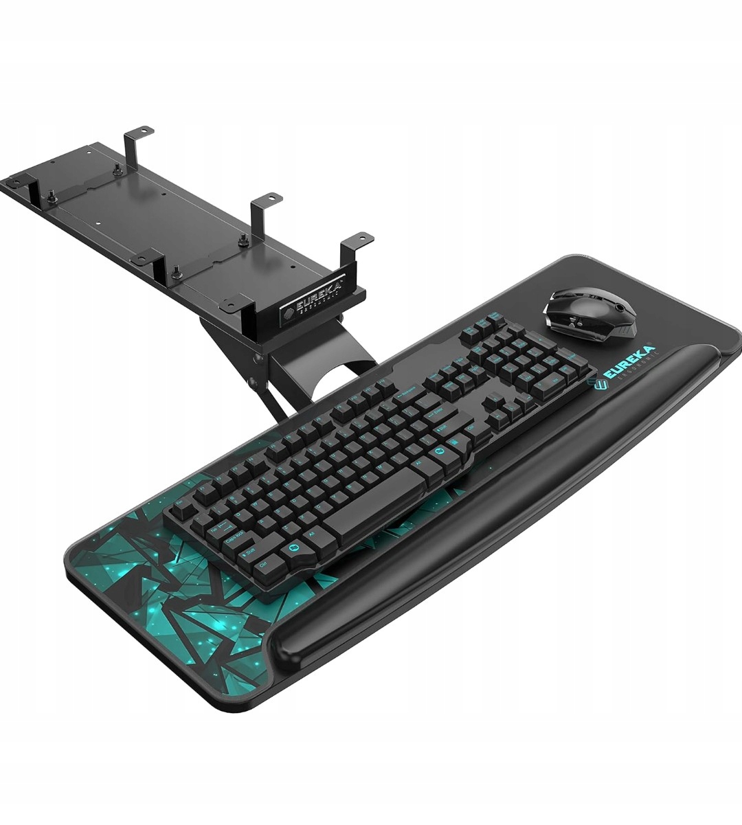 Taca na klawiaturę komputerową, regulowana z podkładką, Eureka Ergonomic