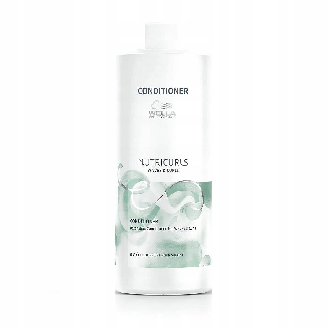 Kondicionér na kadeře Wella Nutricurls Waves & Curls 1000 ml, zvýrazňuje zkroucení