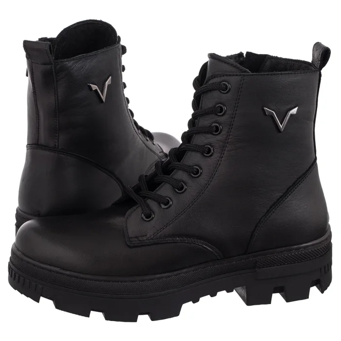 Dámské boty Obuv na zimu Kotníkové Boty Vacarro Černá Kůže 490 Černá