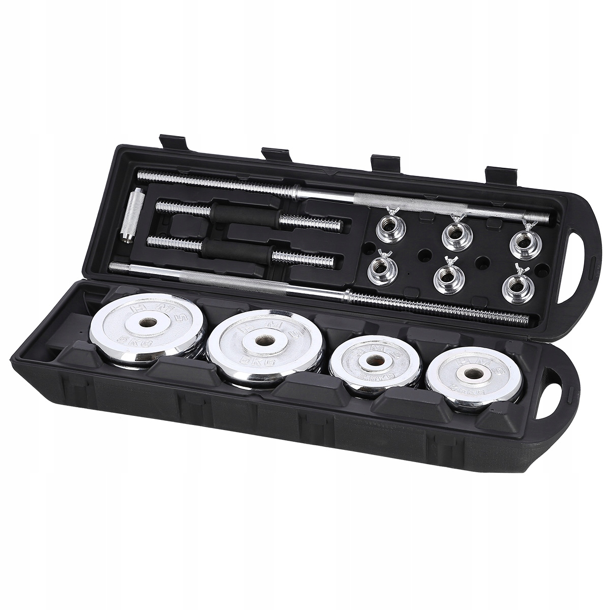 SZTANGIELKI W WALIZCE CHROME HMS STC50 2x25 kg STC Model STC50