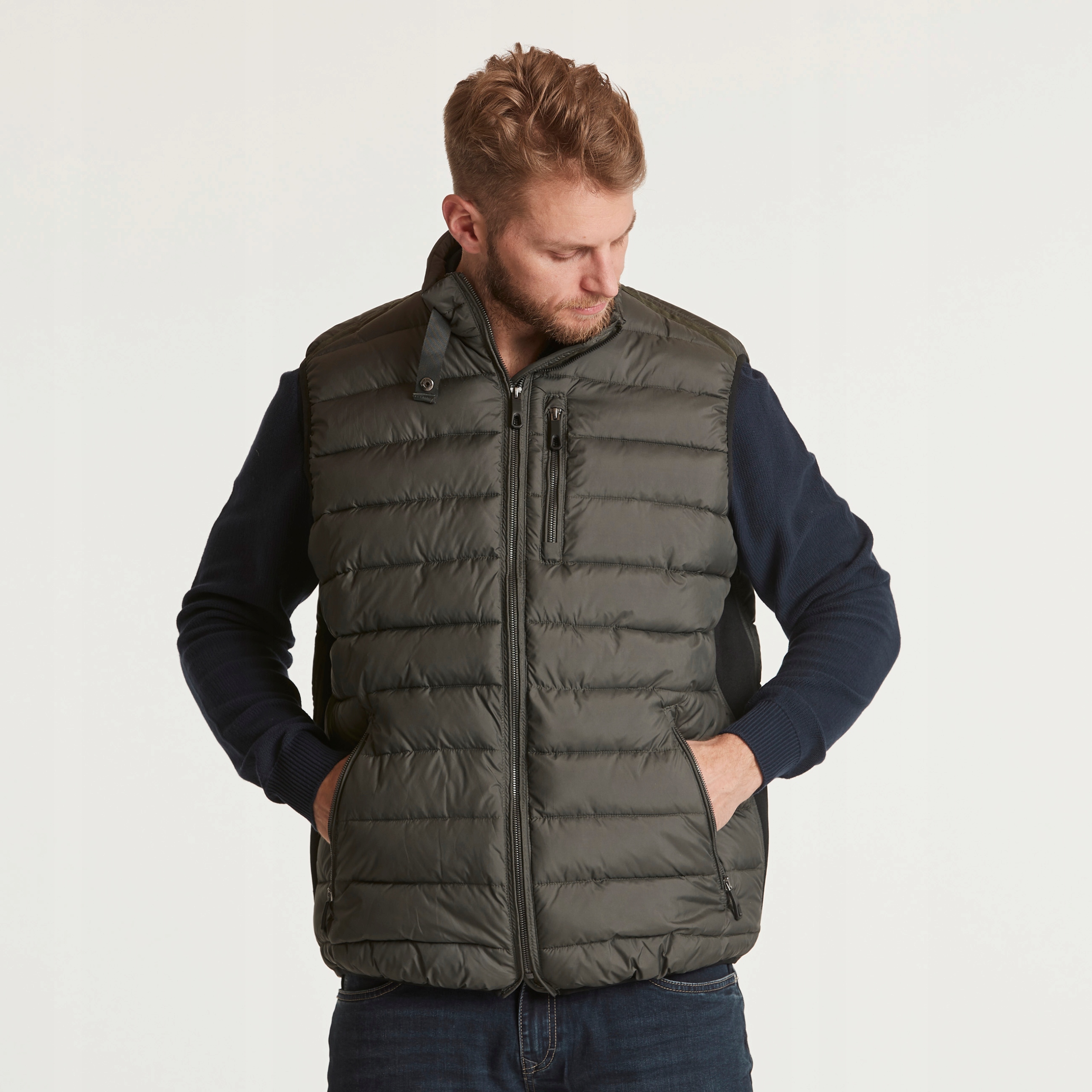 NORTH DUŻY ROZMIAR KAMIZELKA PUCHOWA 6XL 182cm Rozmiar 6XL