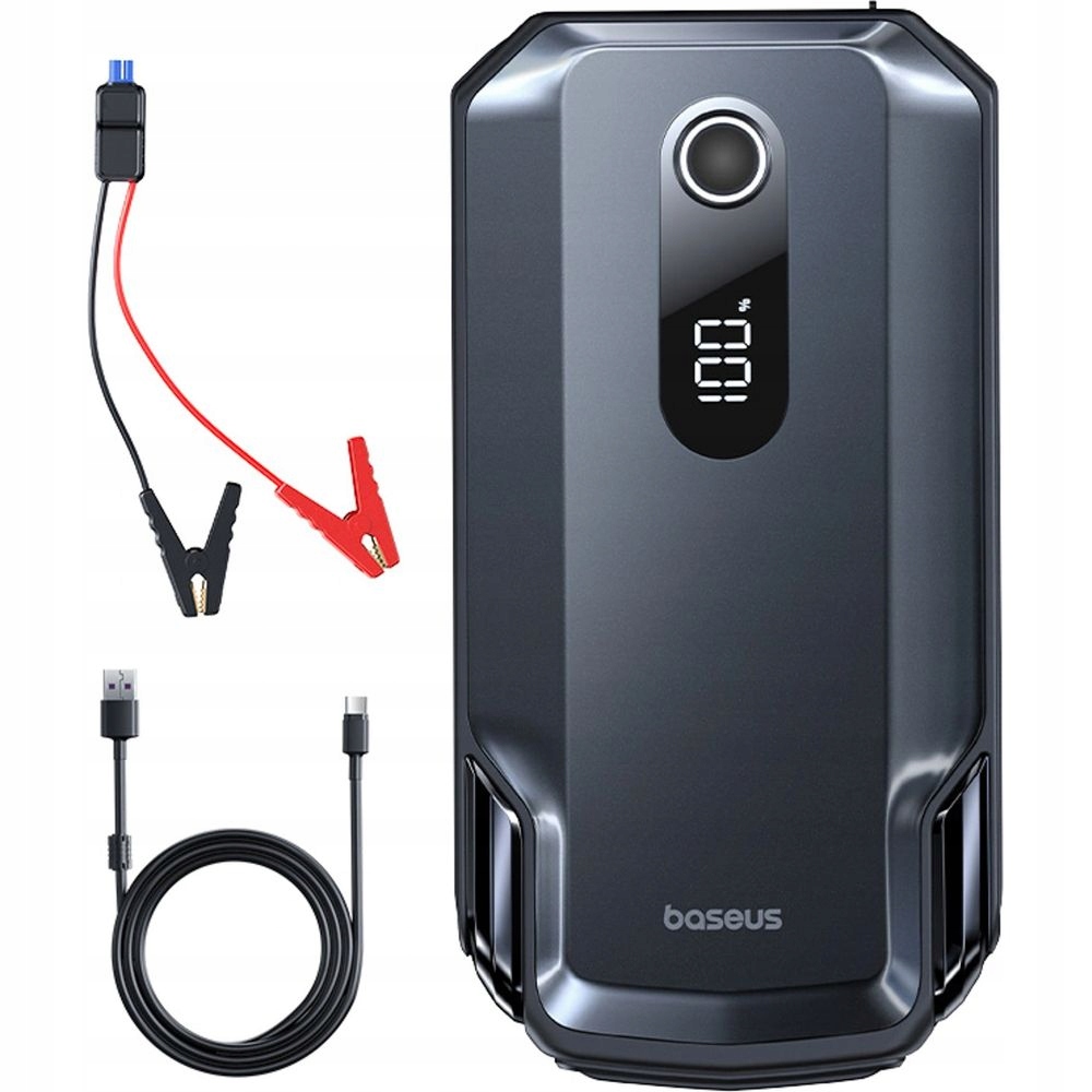 Automobilový štartér Baseus, 20000 mAh, výkonný powerbank s baterkou káble