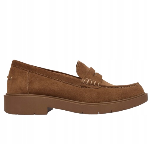 Geox D Spherica Dámské Kožené Mokasíny Hnědé 41 J0C