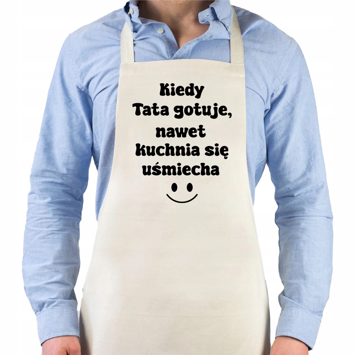 Pánská Béžová Zástěra Dárek ke Dni otců pro tatínka Kuchyně se usmívá