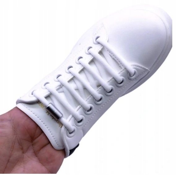 Sznurówki bez wiązania do butów Sznurowadła gumowe Kolor brązowy