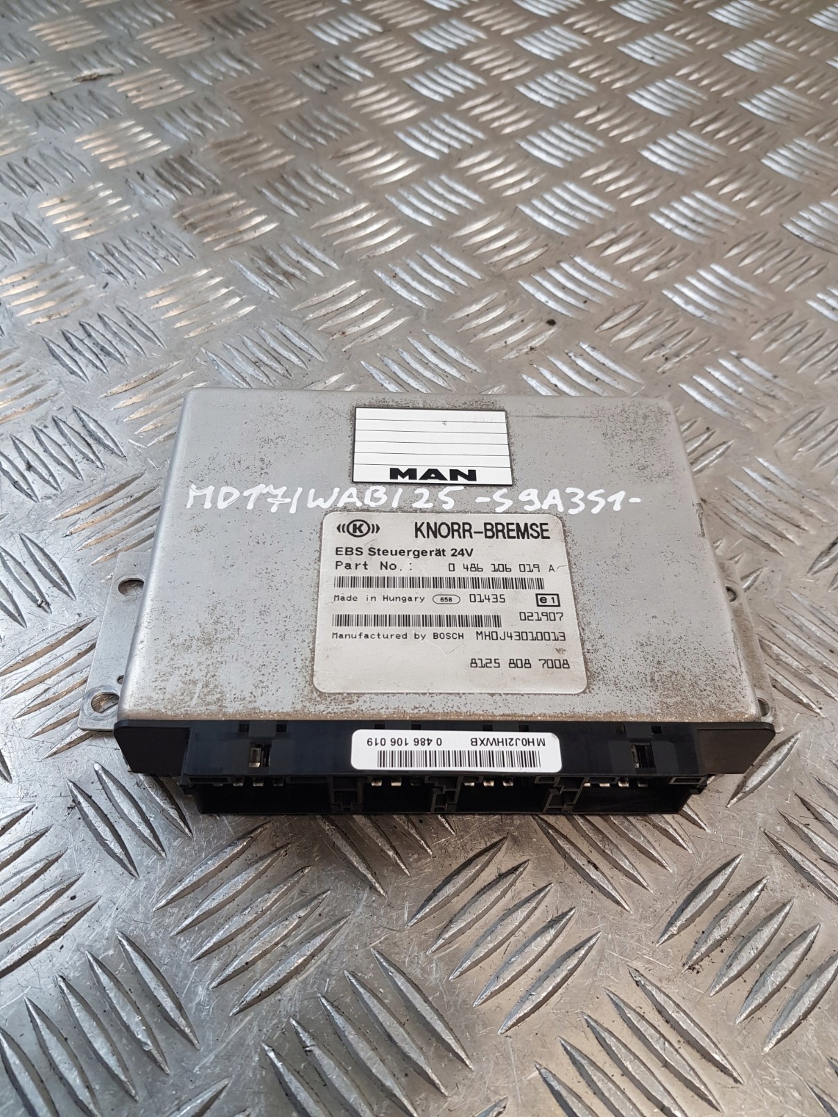 control unit module KNORR-BREMSE 0486106019A MAN