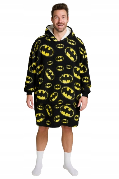 Mikinová Deka Batman Deka S Rukávy, Župan S Motivem Batmana Pro Dospělé