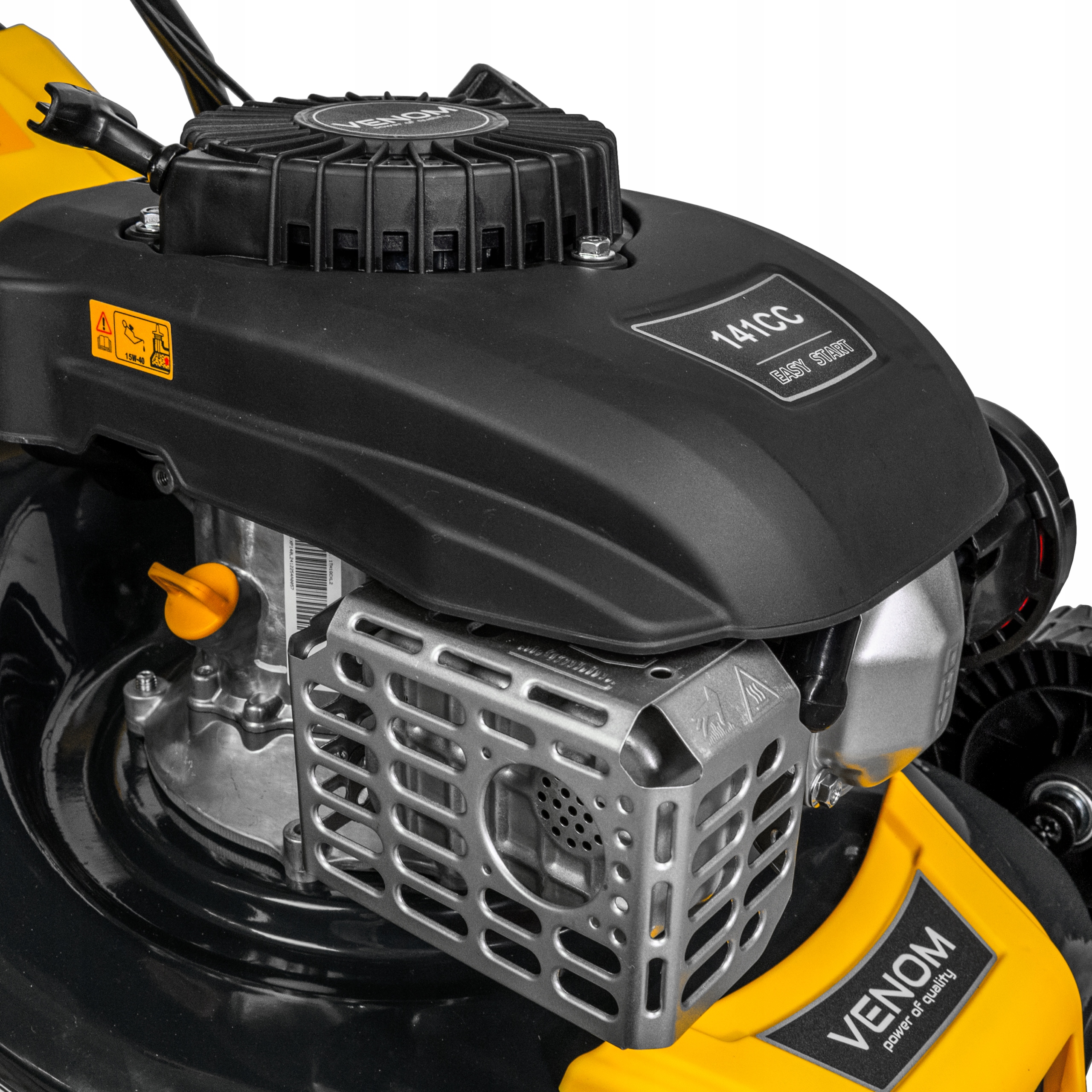 MOCNA KOSIARKA SPALINOWA VENOM 41CM POTĘŻNY SILNIK Z NAPĘDEM ZESTAW 9W1 XXL Napęd napęd na koła