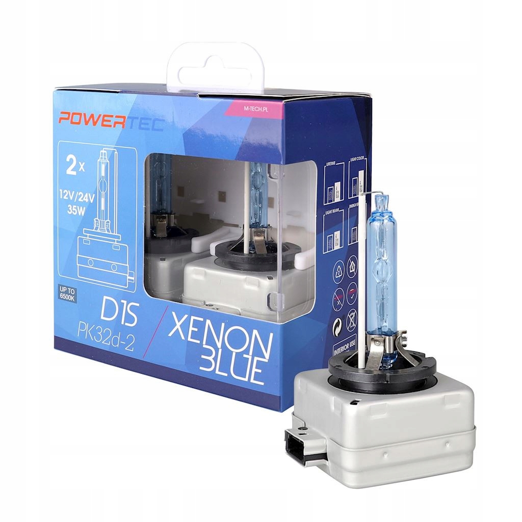 Žiarovky Powertec Xenon Blue D1S Duo