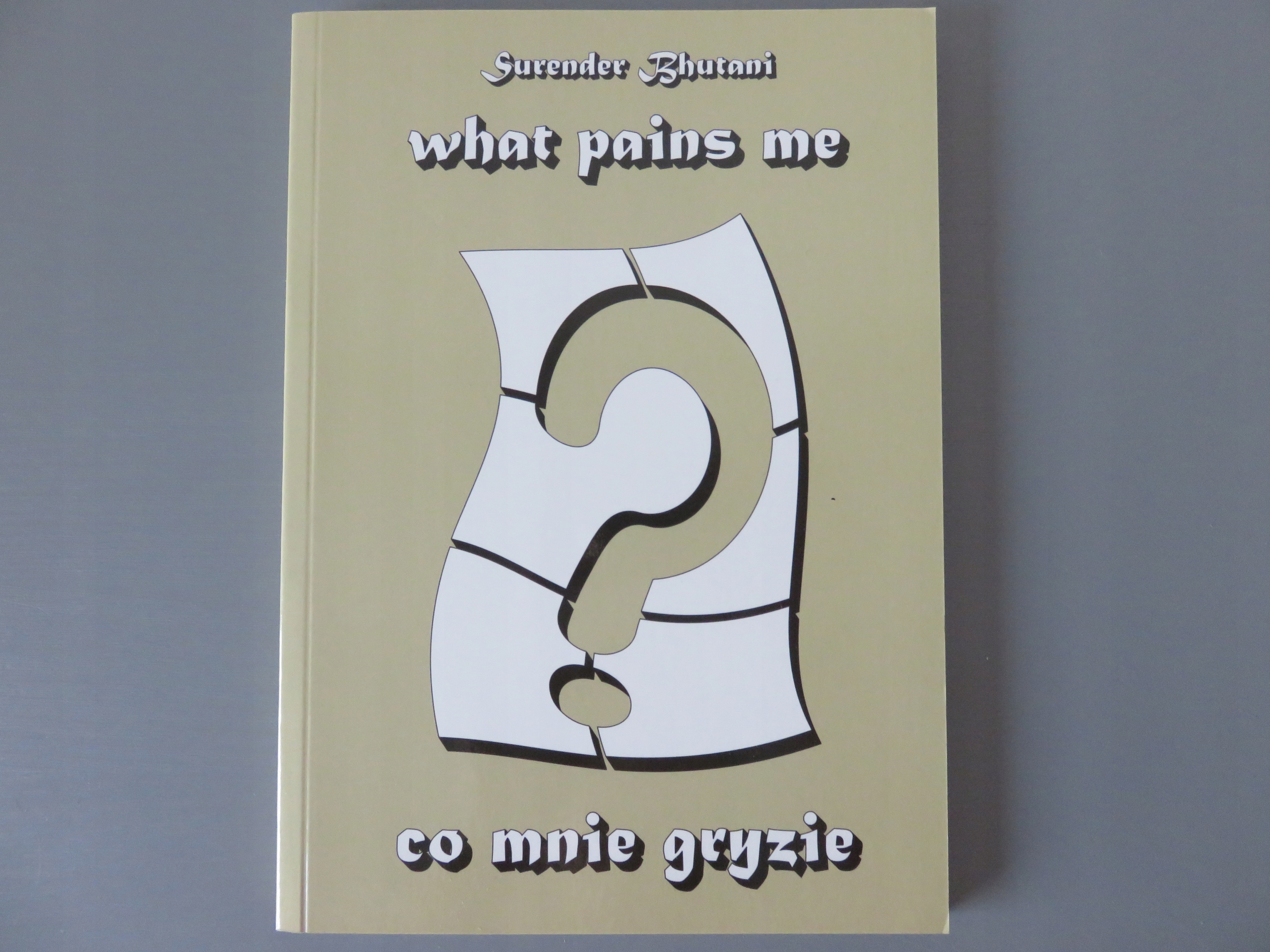 CO MNIE GRYZIE WHAT PAINS BHUTANI Indie poezja