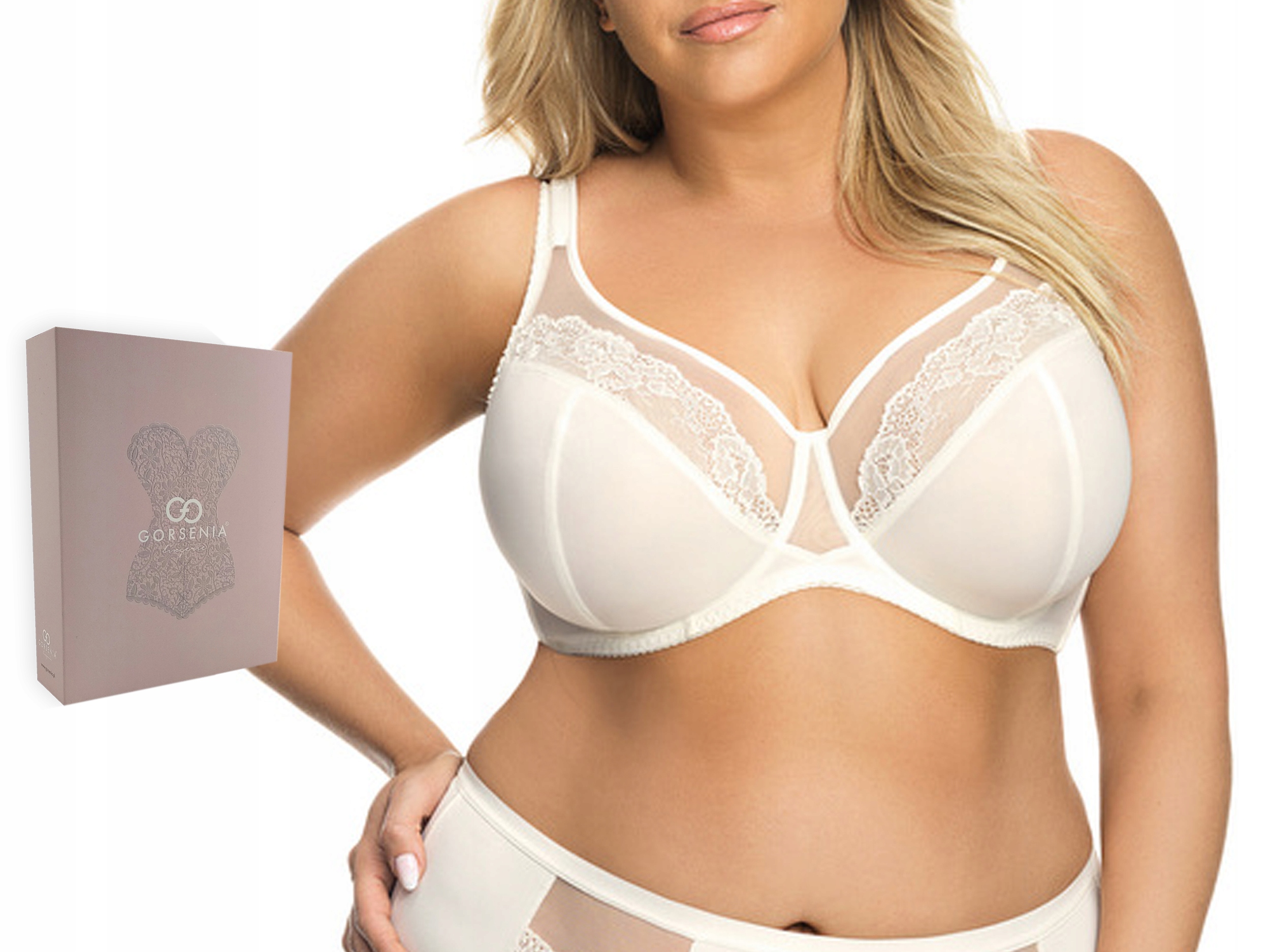 

Biustonosz Gorsenia K441 Luisse, śmietanowy, 90G
