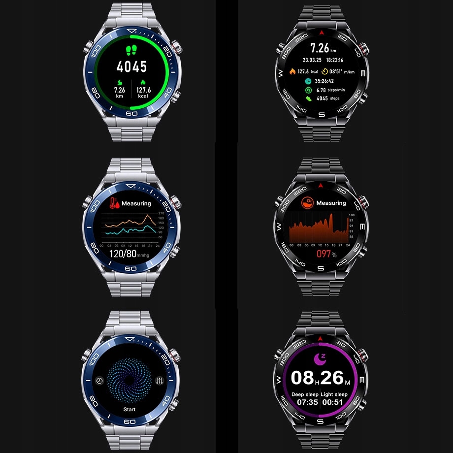 ZEGAREK SMARTWATCH MĘSKI Z ROZMOWAMI Kompas AlwaysON Menu PL bateria 400mAh Kod producenta F22_4PRO