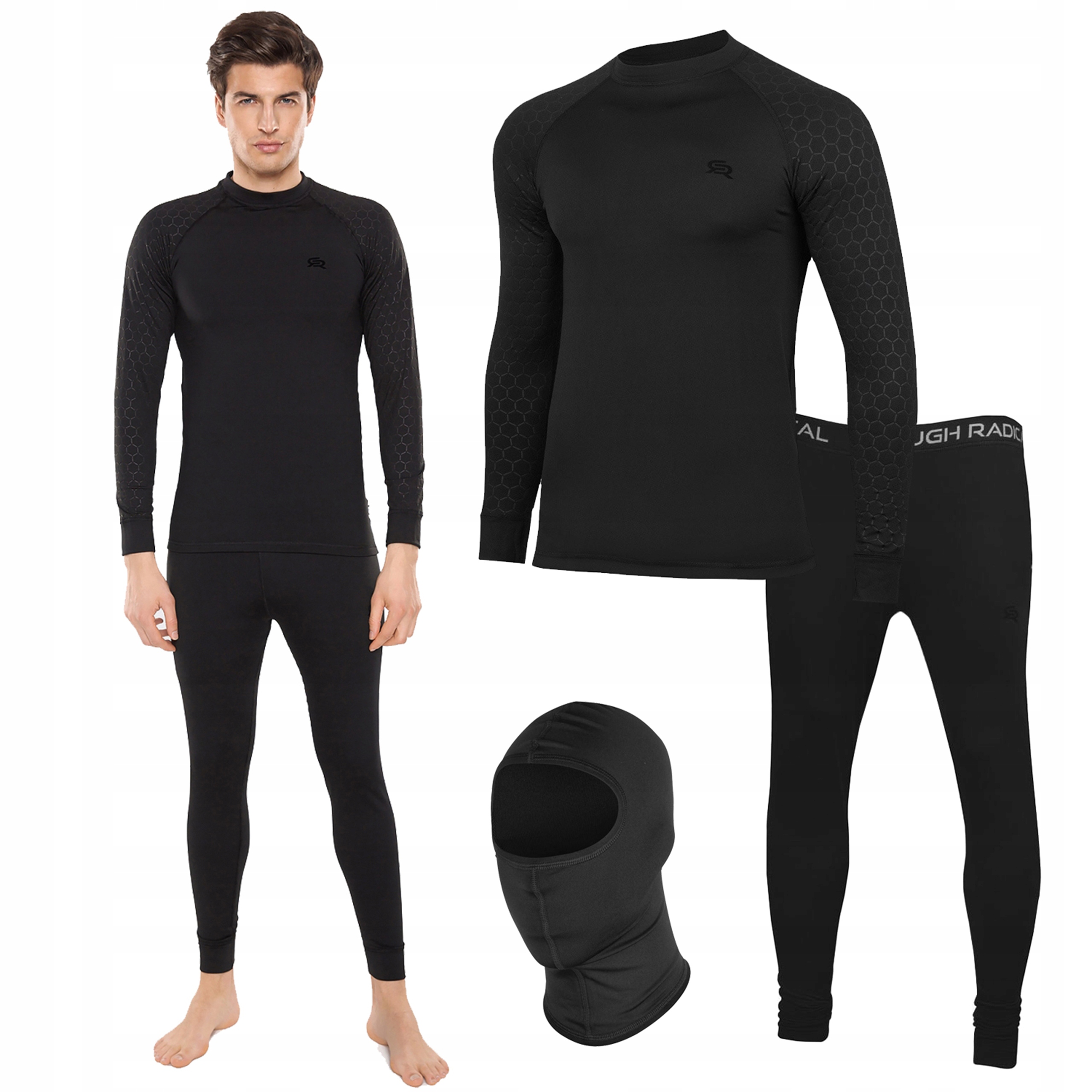 Rough Radical komplet męski termo Cobalt Black 2XL