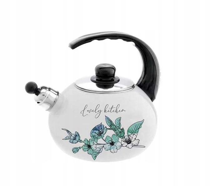 

Czajnik emaliowany Fiorello 2,2 l zielone kwiatki