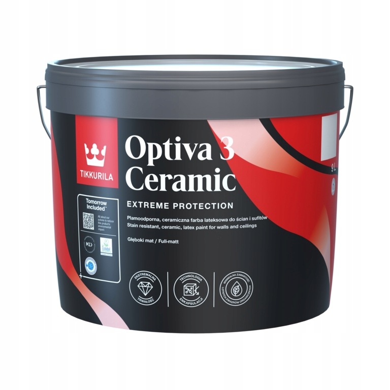 Tikkurila Farba Optiva Ceramic Matt 3 biela Báza „a“ 9L