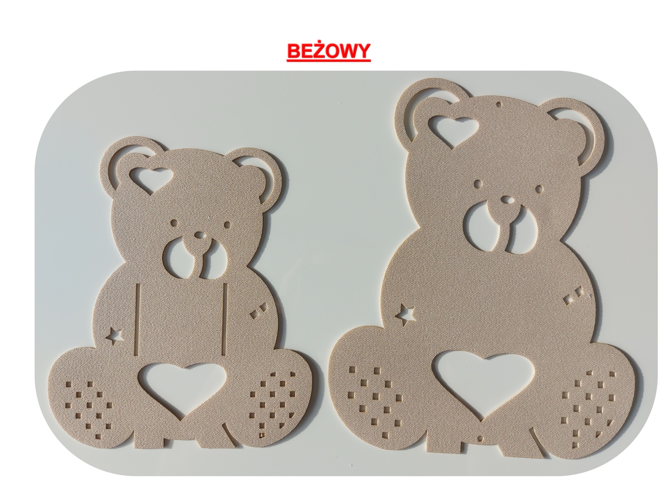 UPIĘCIE OZDOBNE DO FIRAN ZASŁON MISIU OZDOBA AŻUR KOLORY Szerokość produktu 15 cm