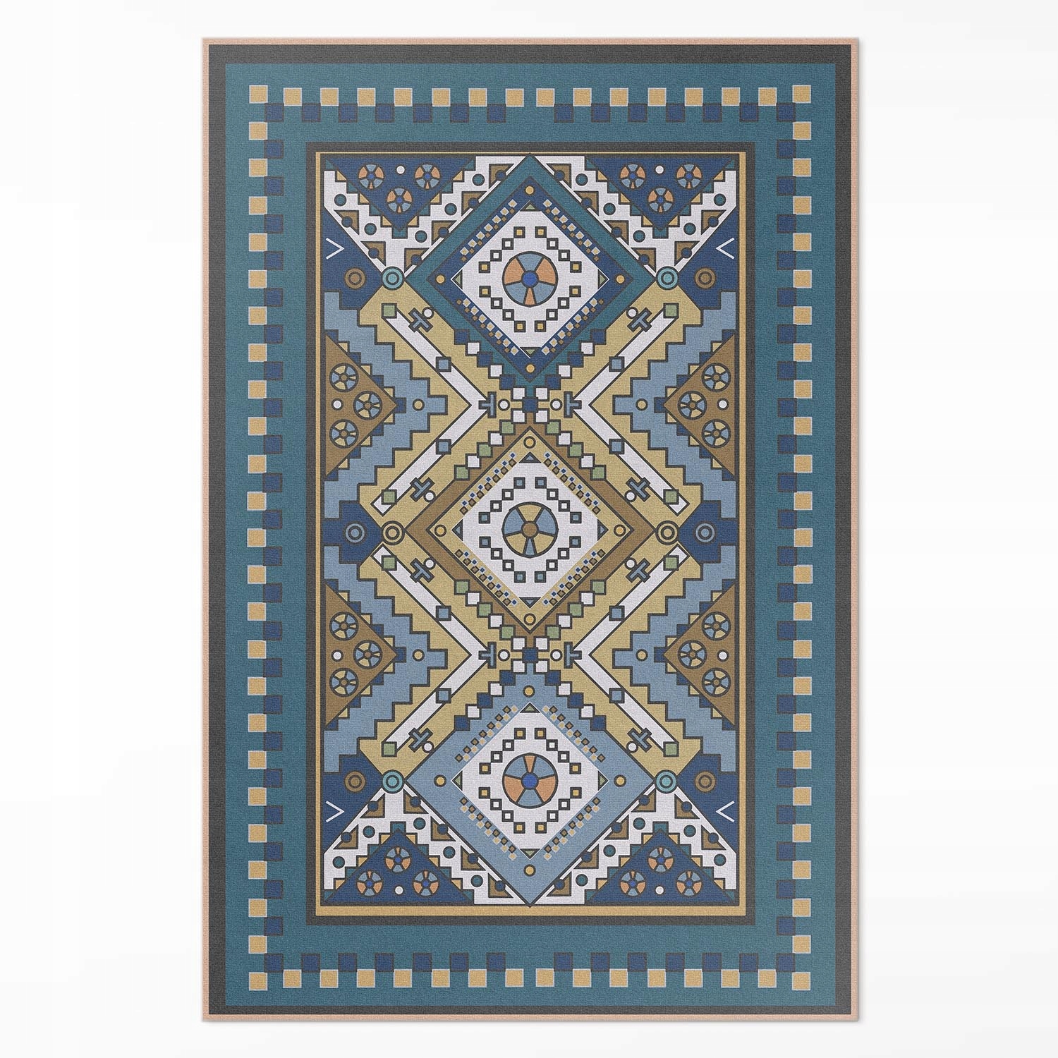 Koberec Vinyl do spálne Marocké geometrické vzory ornament 100x150 cm