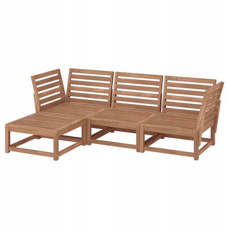 Zestaw mebli ogrodowych drewno akacja Ikea Nammaro brązowy 4 el.