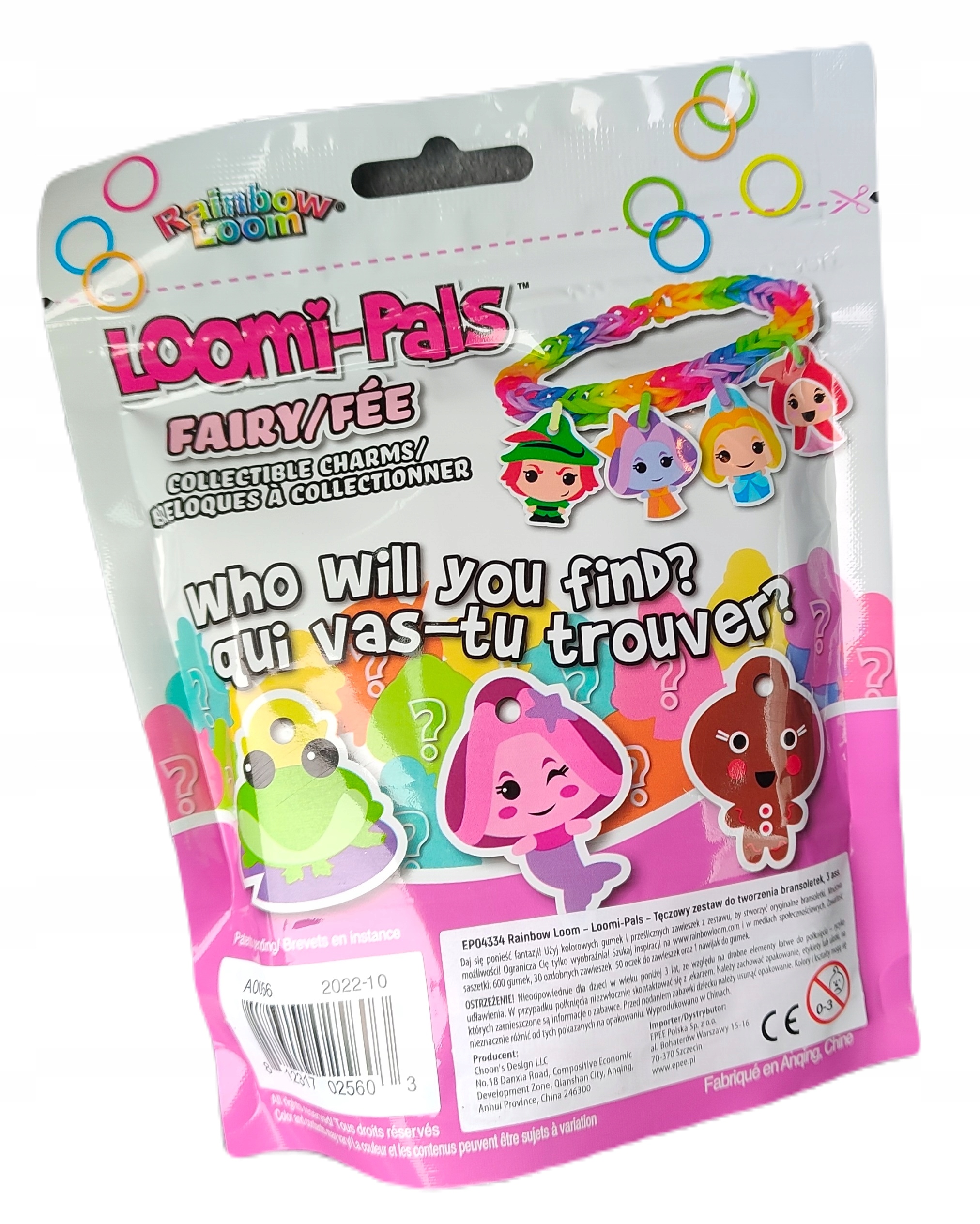 Zestaw Gumek do bransoletek Rainbow Loom Wróżki EAN (GTIN) 0812317025603