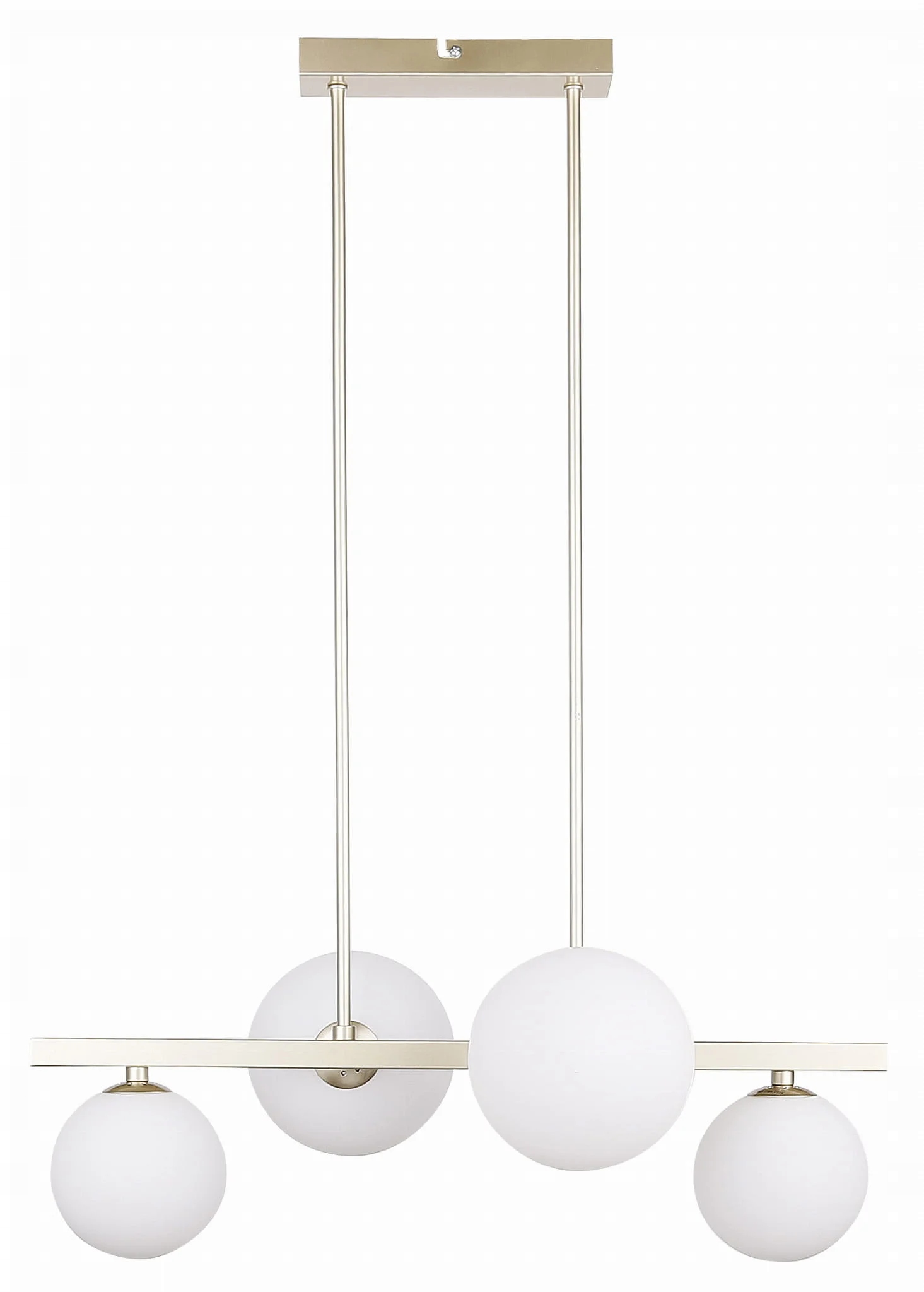 Candellux Závesná lampa Kama 4x28W G9 Mosadz Sklo Kov IP20