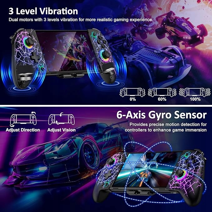 KONTROLER DO NINTENDO SWITCH/ OLED RGB JC200