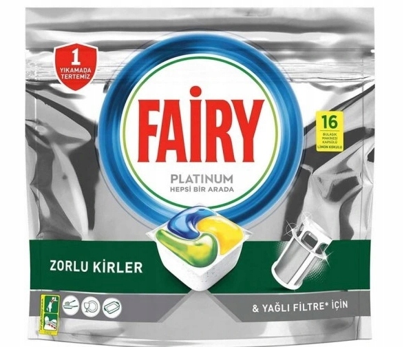 

Fairy, Platinum Lemon Kapsułki do zmywarki, 16 szt
